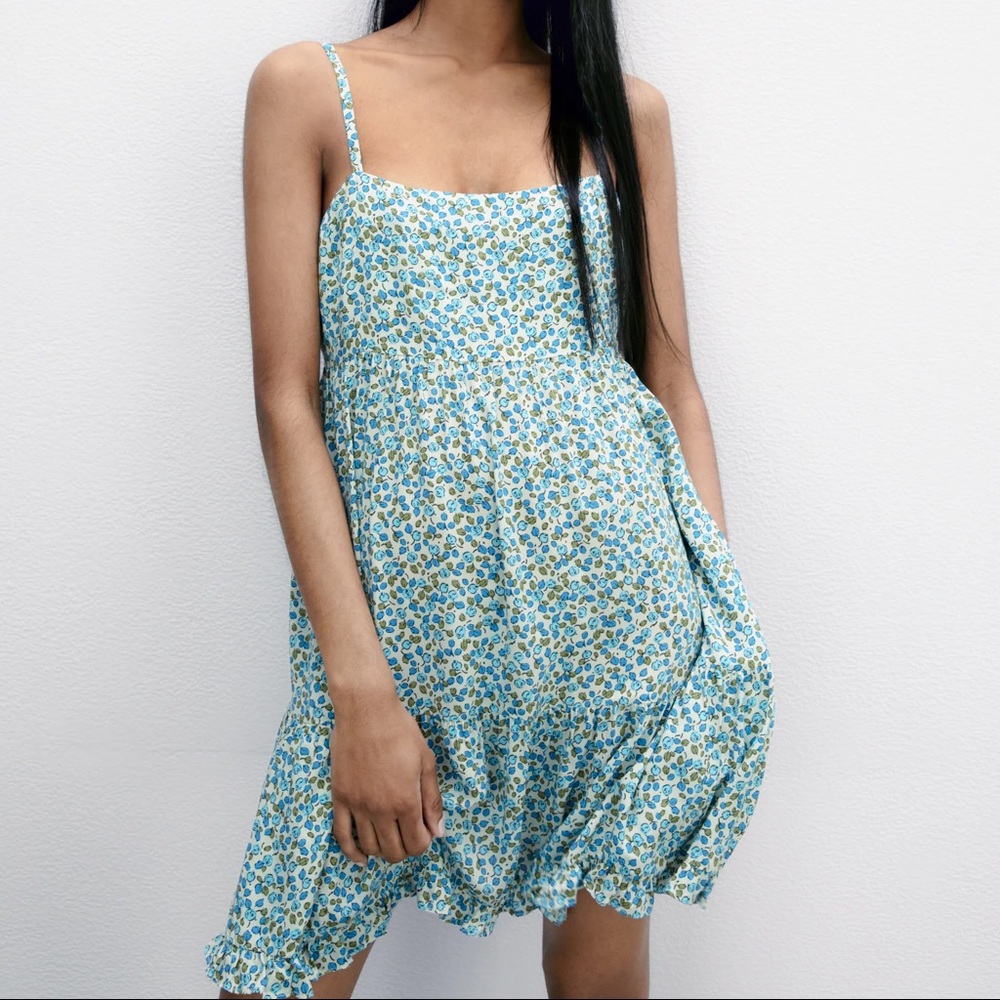 NWT❗️Zara | Floral Print Mini Dress - Picture 4 of 8